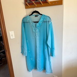 ReVUE Aqua sheer swim suit tunic coverup